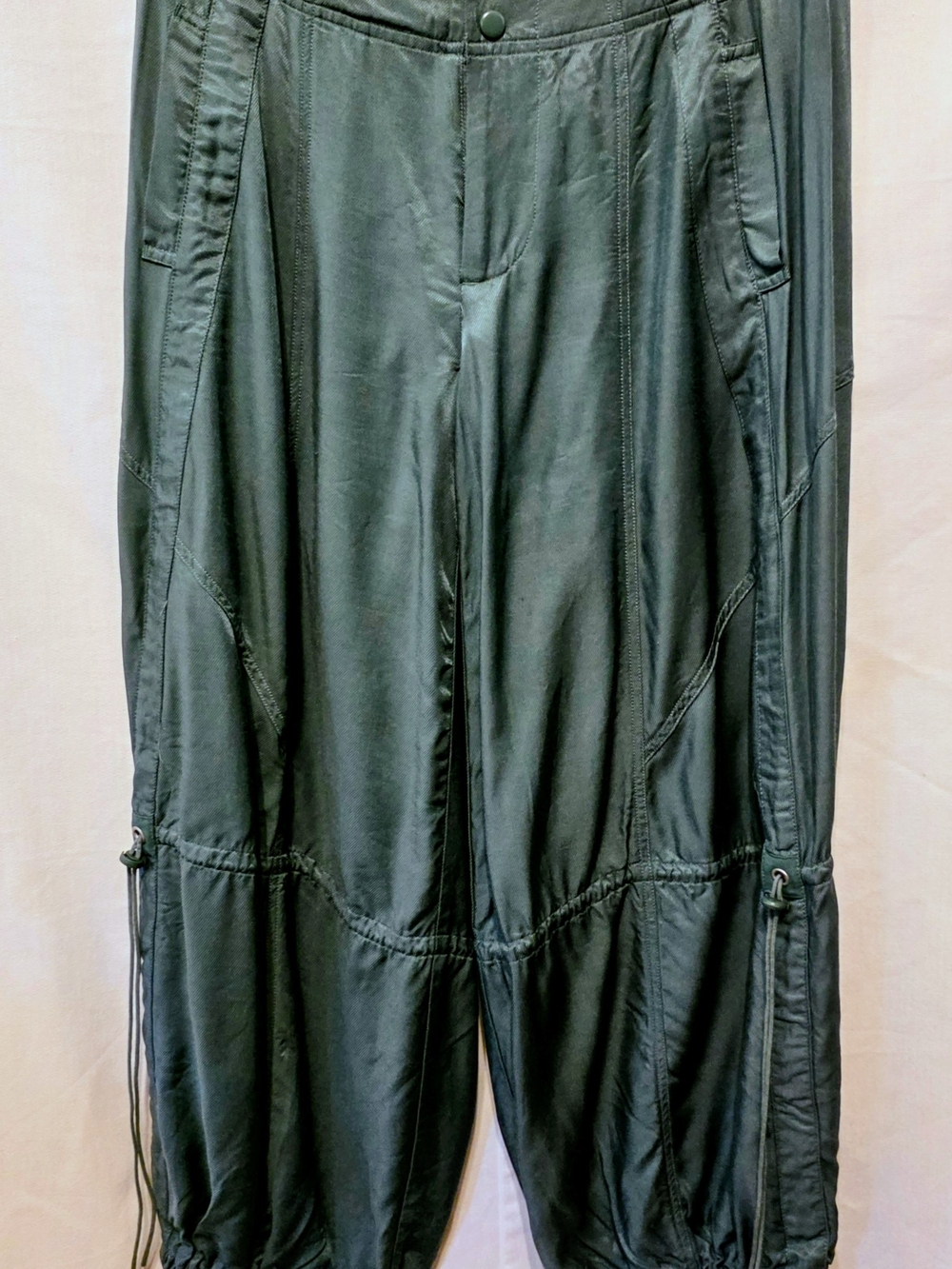 Anthropologie Ruched Parachute Harem Pants